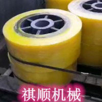 22T平板矿车用实心轮对 轴径65矿车轮轨道轮